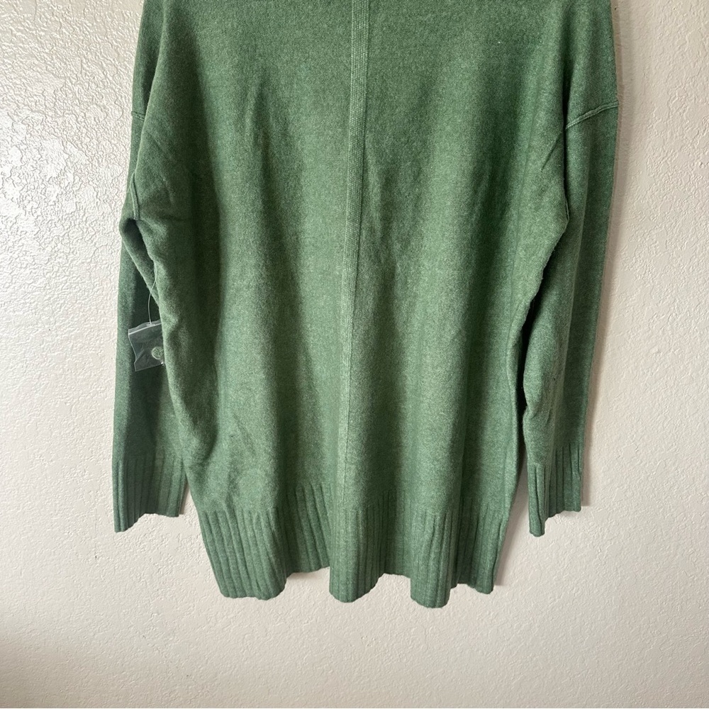 New Free People Phoebe High-Low Tunic Sweater green size XS - Picture 8 of 9